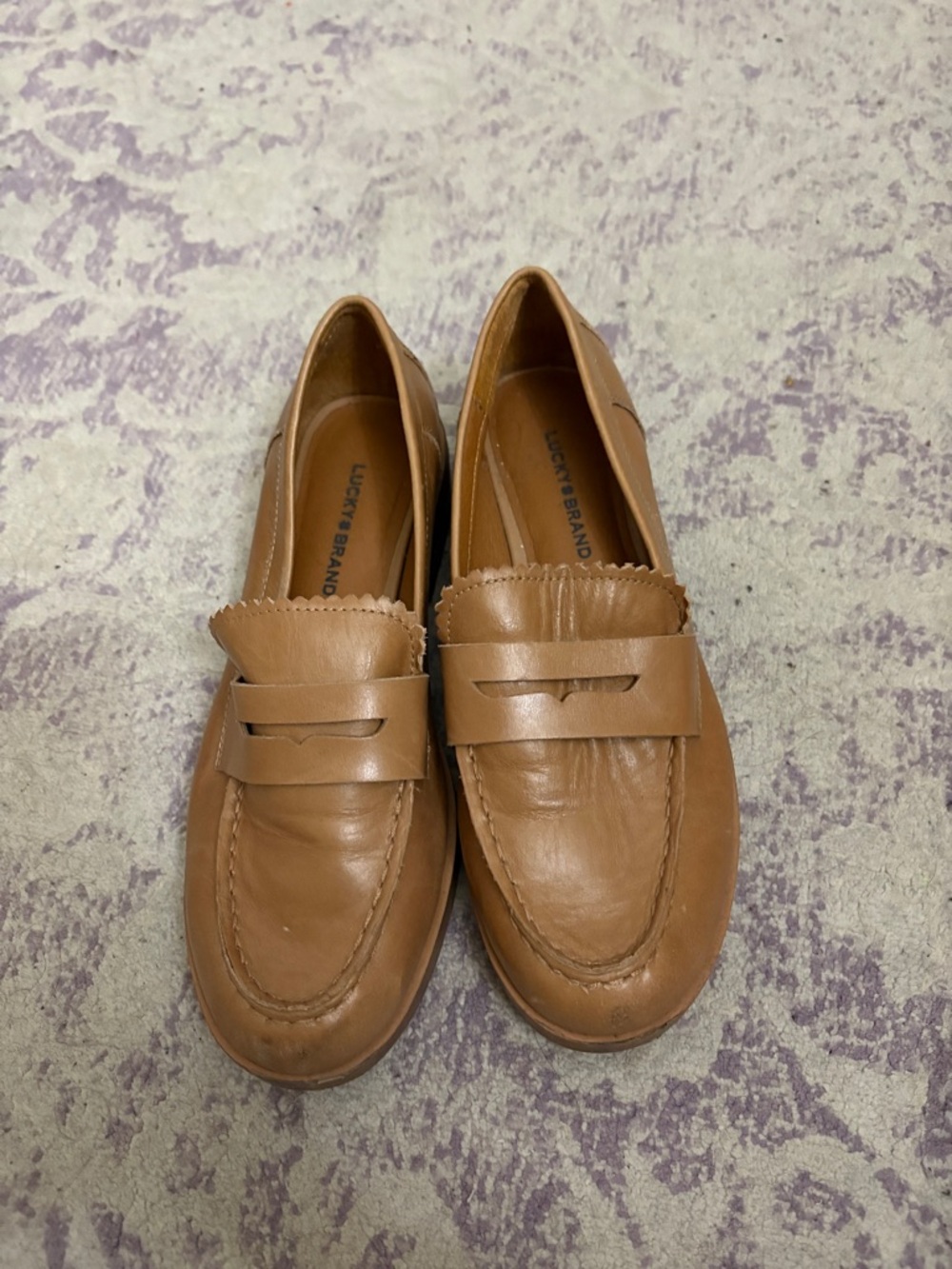 Lucky Brand Floriss Leather Penny Loafer Brown